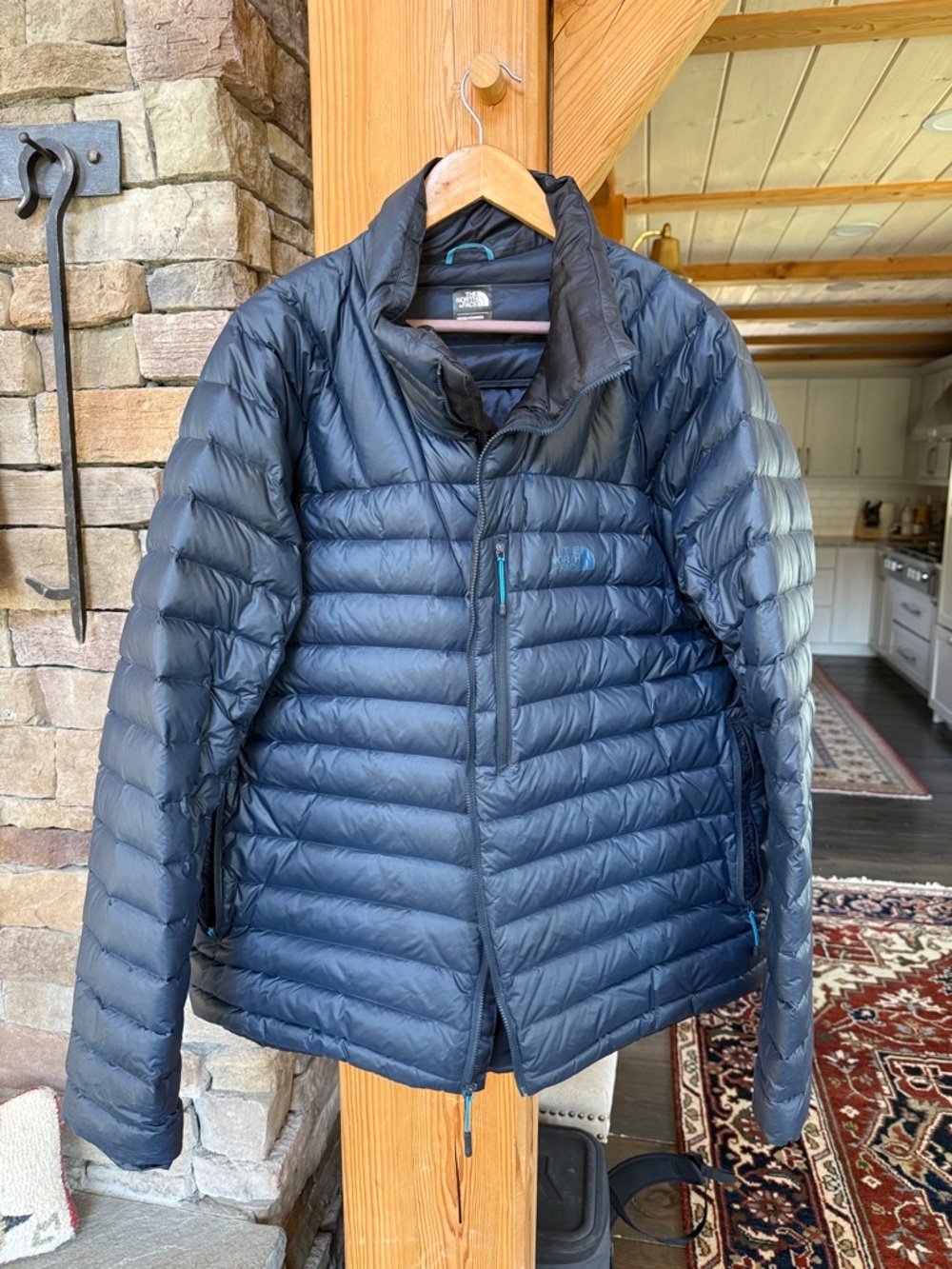 The North Face Men's Navy Quilted Puffer Jacket